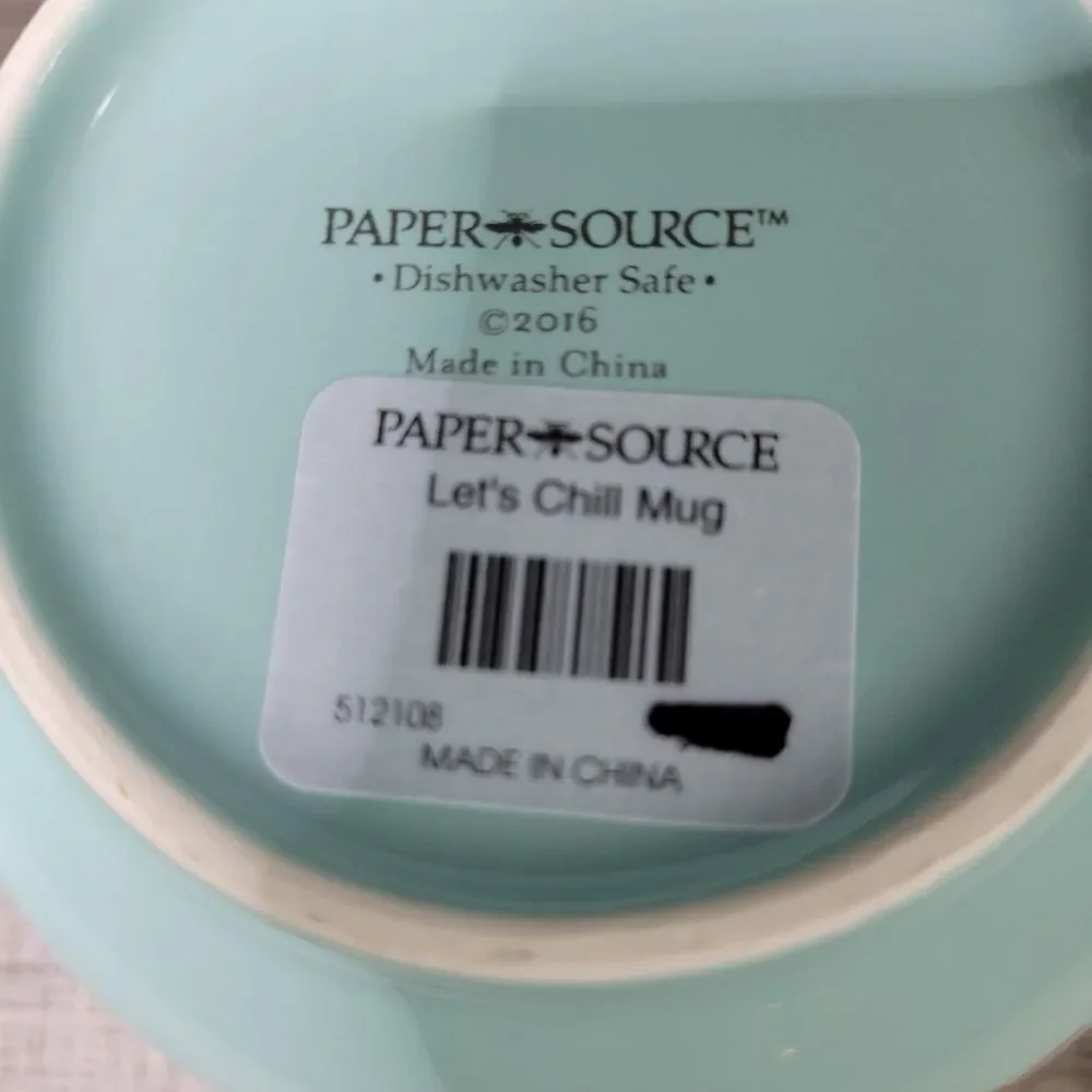 Paper Source 2016 Let's Chill‎ Walrus Mug